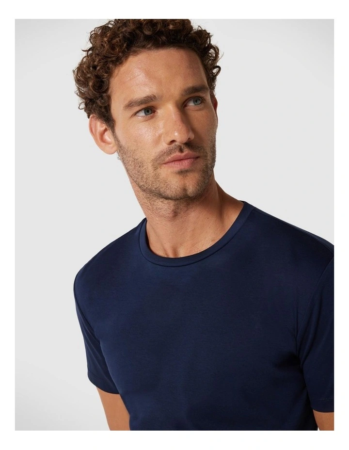 Slim Travel Tee in Navy image 4