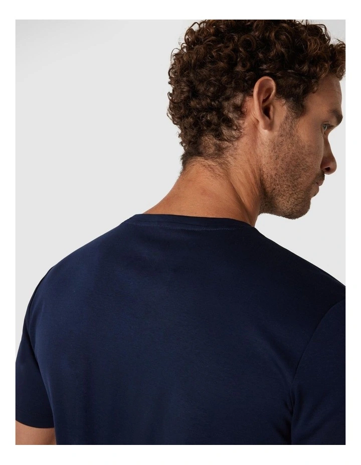 Slim Travel Tee in Navy image 5