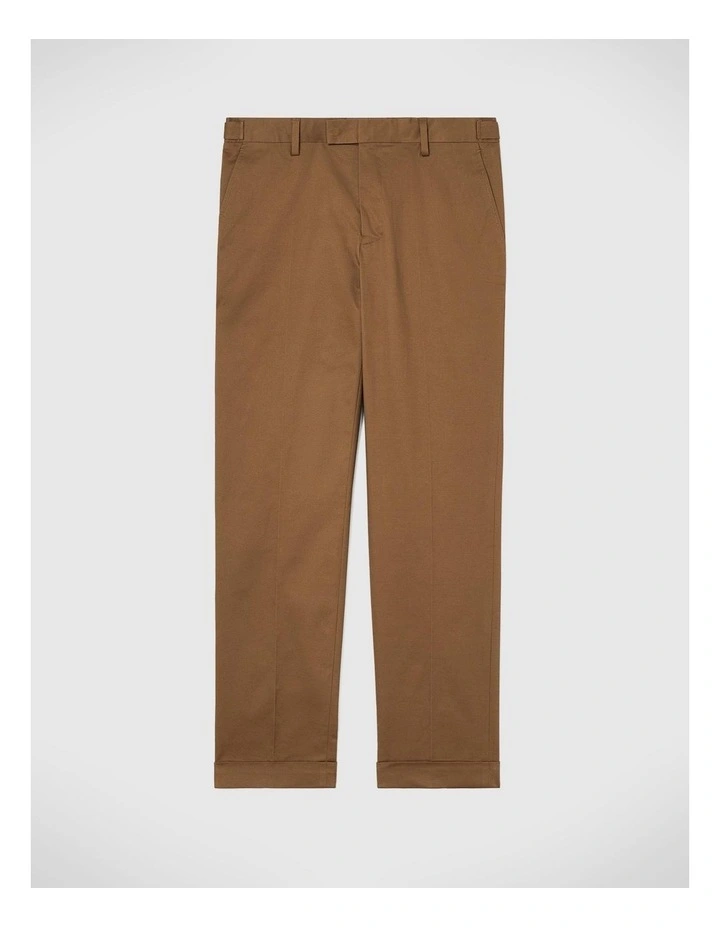 Slim Stretch Tailored Dress Pant in Tan image 2