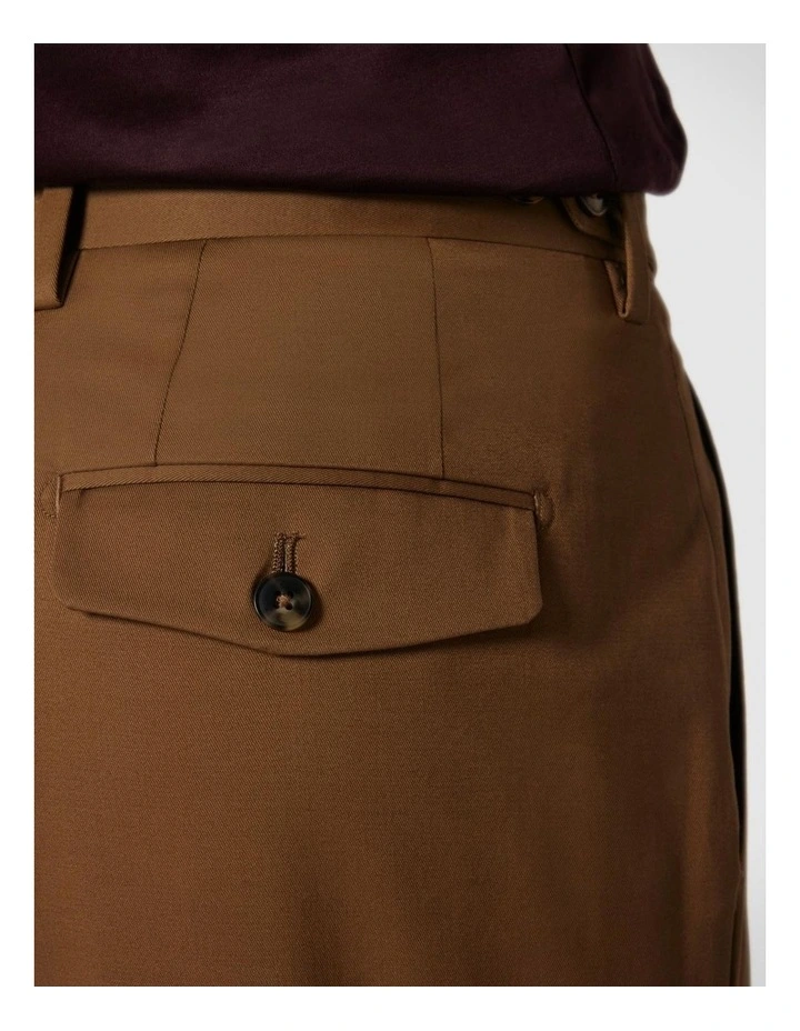 Slim Stretch Tailored Dress Pant in Tan image 4