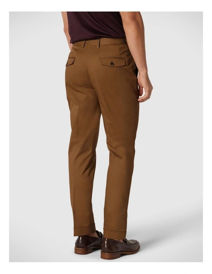 Slim Stretch Tailored Dress Pant in Tan image 6