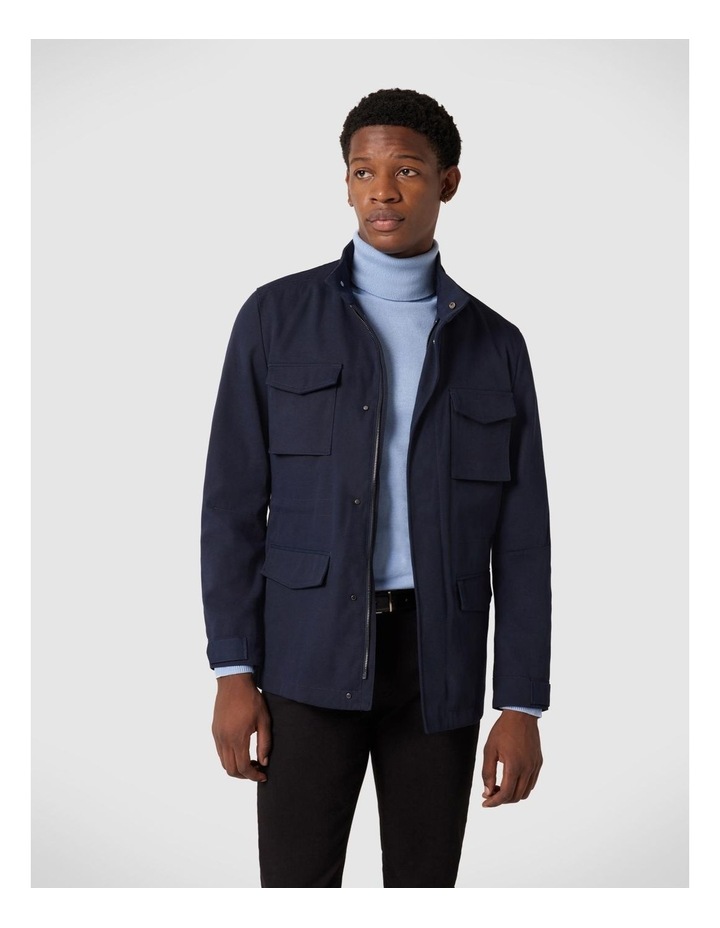 4 Pocket Utility Tech Jacket in Navy