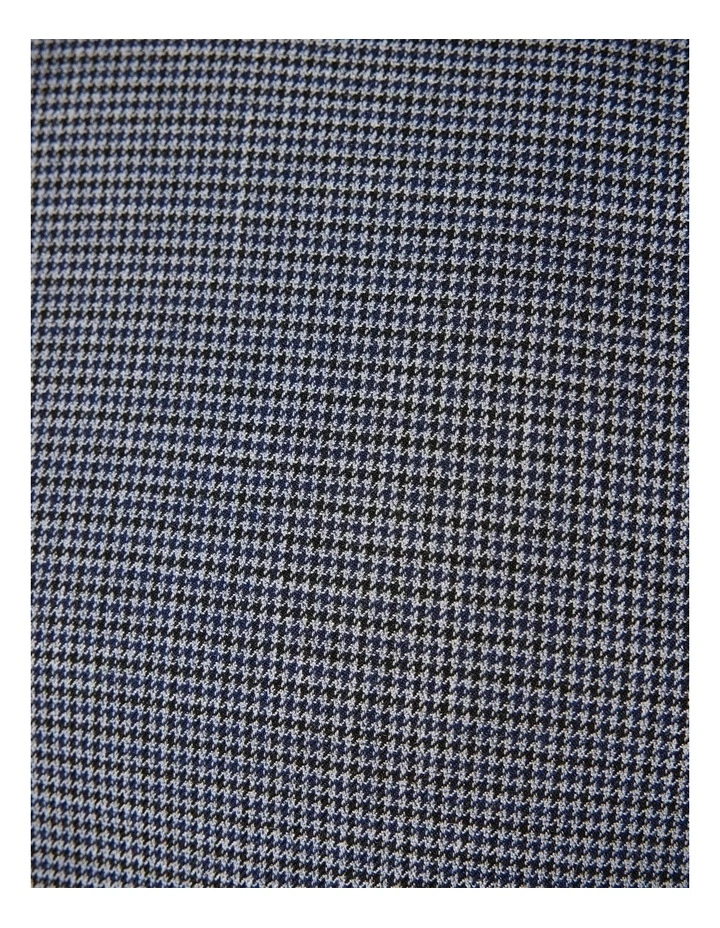 Slim Stretch Check Tailored Jacket in Grey Houndstooth image 7