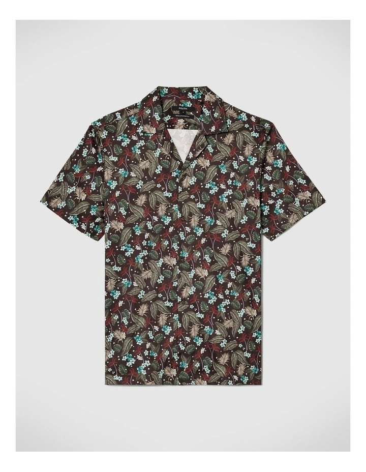 Regular Floral Print Short Sleeve Shirt in Multi image 2