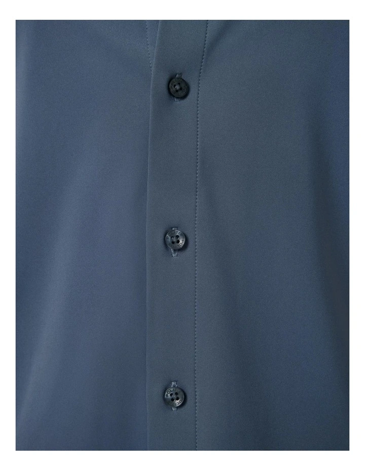 Slim Travel Shirt in Steel Blue image 5