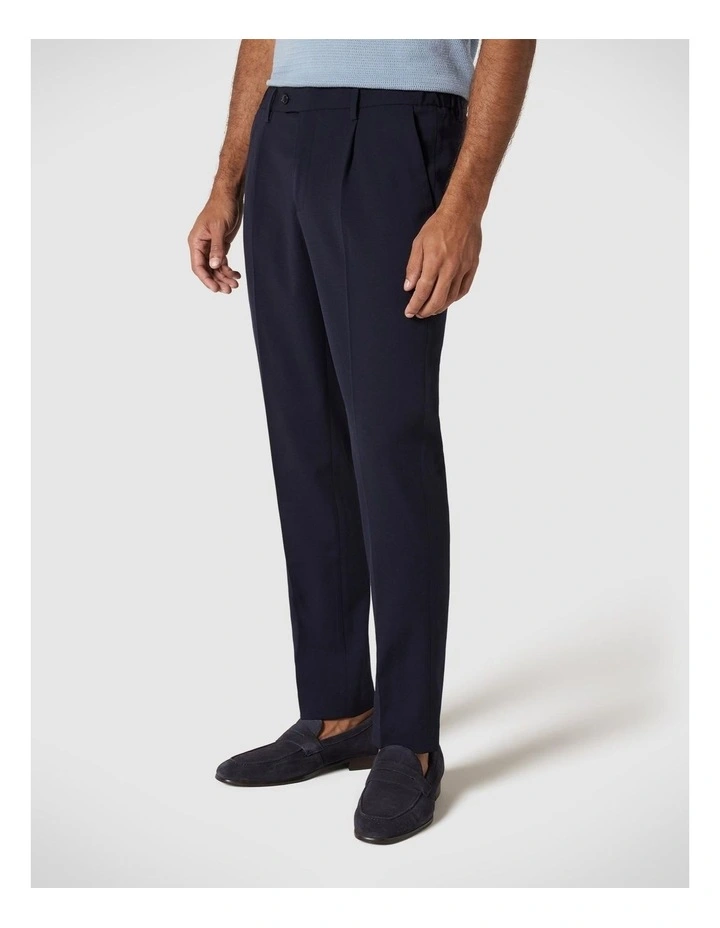 Slim Stretch Wool Blend Tailored Pant in Navy image 4