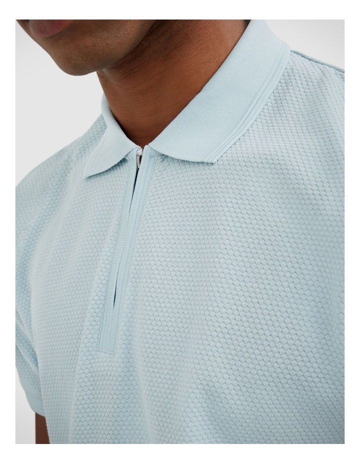 Travel Short Sleeve Polo in Light Blue image 4