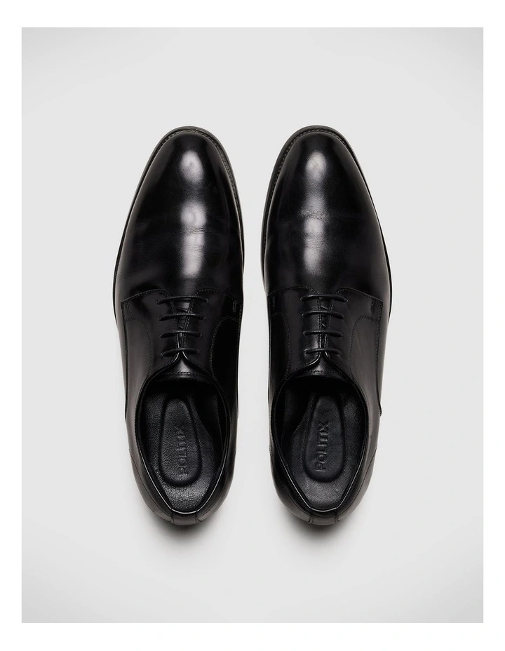 Lace Up Derby Shoes in Black image 3