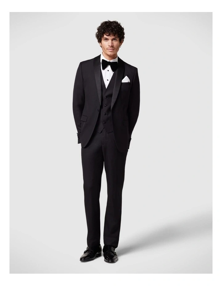 Charlton Black Tie Chintz Vest in Black Chintz image 2