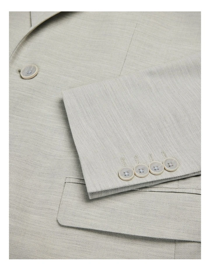 Textured Tailored Jacket in Light Grey image 6