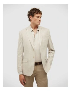 Cooper Prince Of Wales Check Blazer in Natural Check
