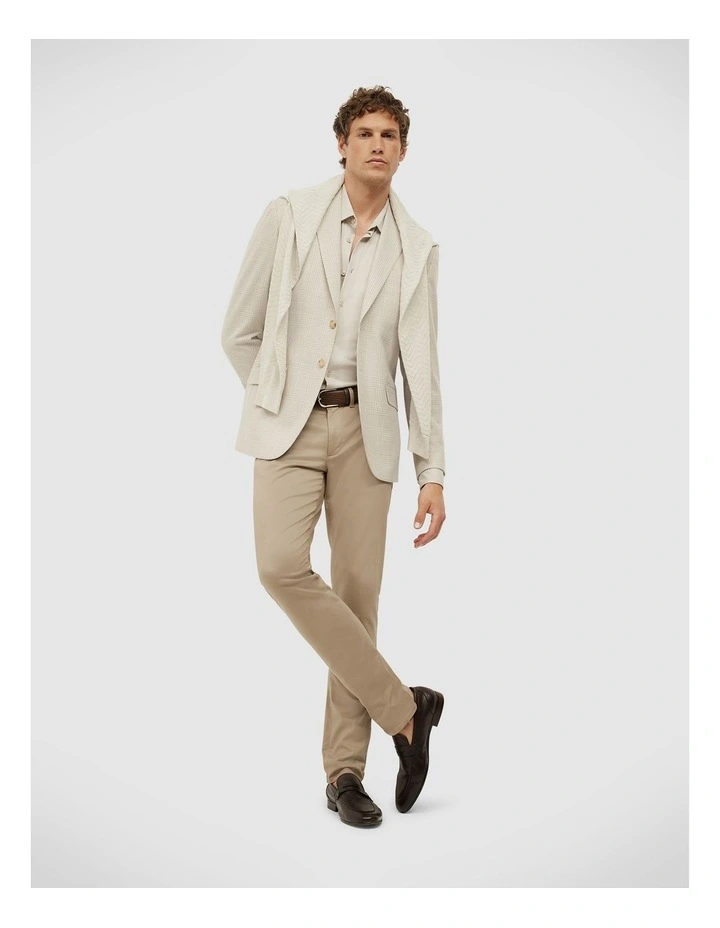 Cooper Prince Of Wales Check Blazer in Natural Check image 3