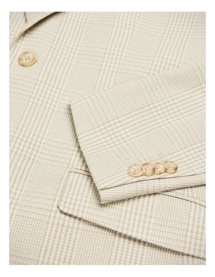 Cooper Prince Of Wales Check Blazer in Natural Check image 6
