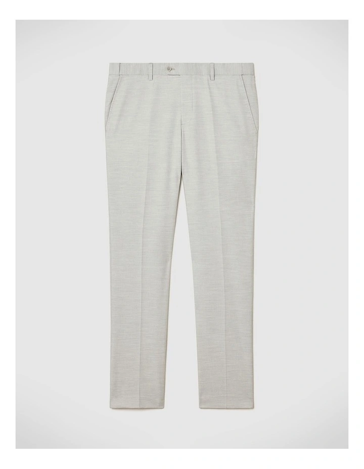 Textured Tailored Pant in Light Grey image 2