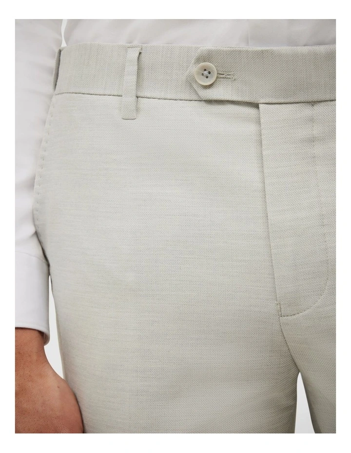 Textured Tailored Pant in Light Grey image 4