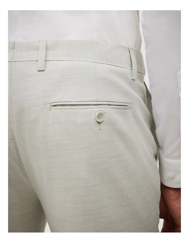 Textured Tailored Pant in Light Grey image 6