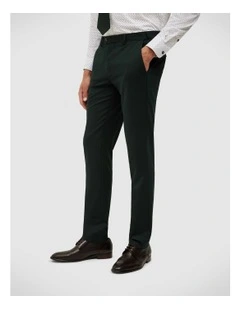 Textured Tailored Pant in Dark Khaki