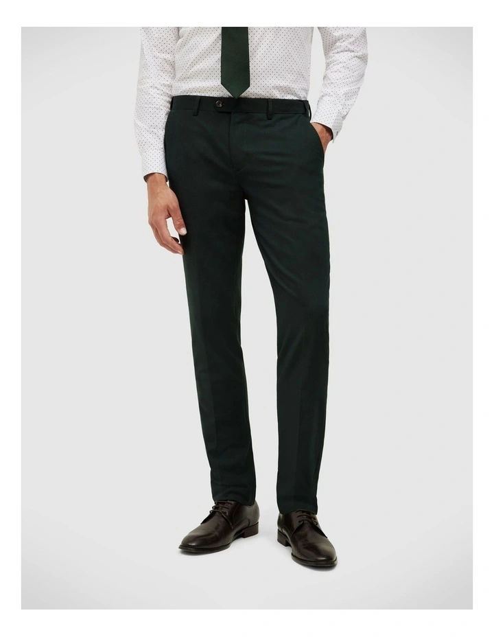 Textured Tailored Pant in Dark Khaki image 3