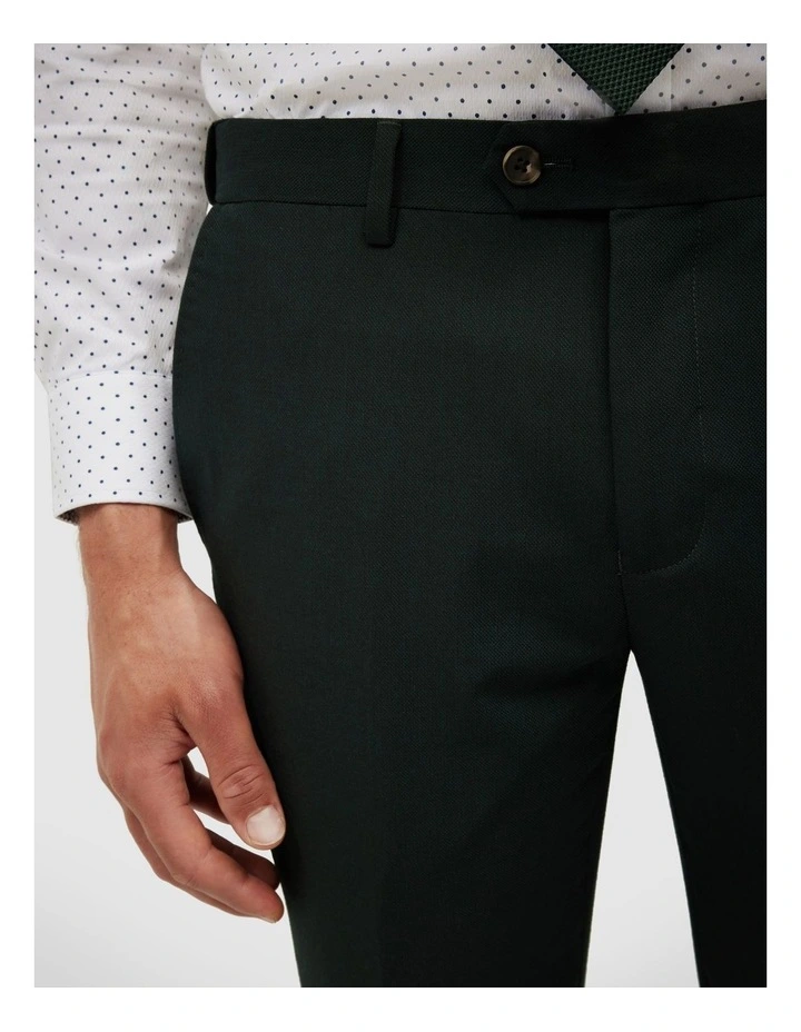 Textured Tailored Pant in Dark Khaki image 4