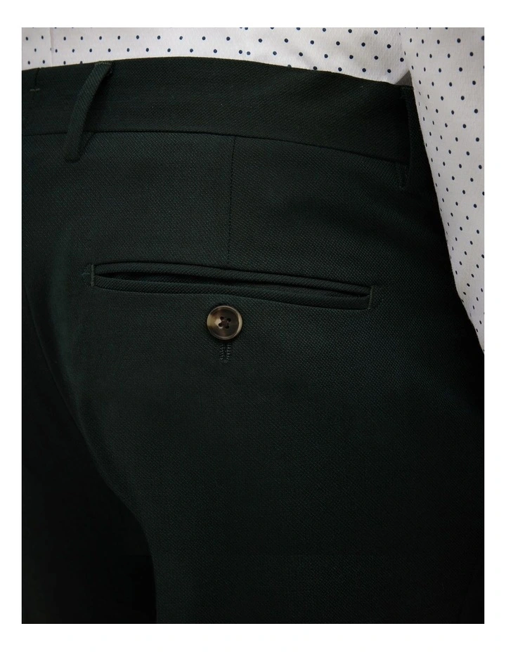 Textured Tailored Pant in Dark Khaki image 6