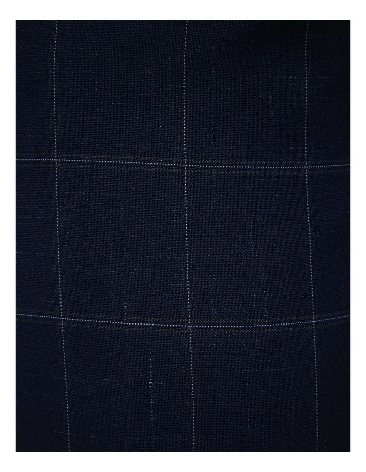 Sebastian Windowpane Check Tailored Pant in Navy Windowpane image 7