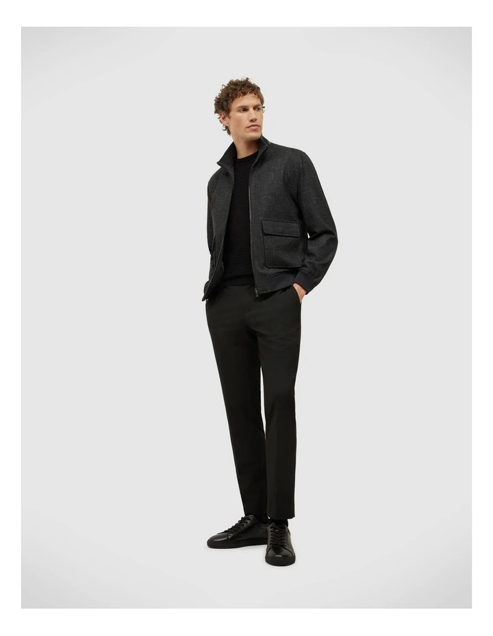 Frank Textured Short Sleeve Knit in Black image 3