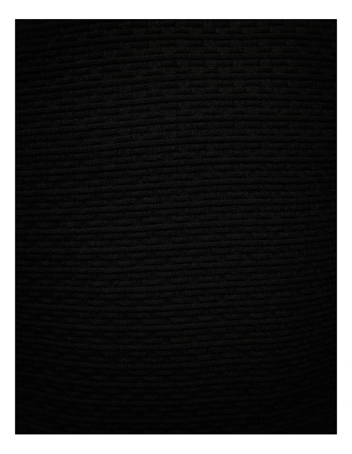 Frank Textured Short Sleeve Knit in Black image 7