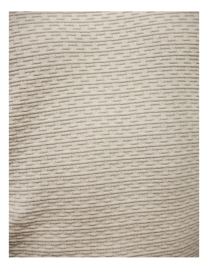 Frank Textured Short Sleeve Knit in Bone image 7