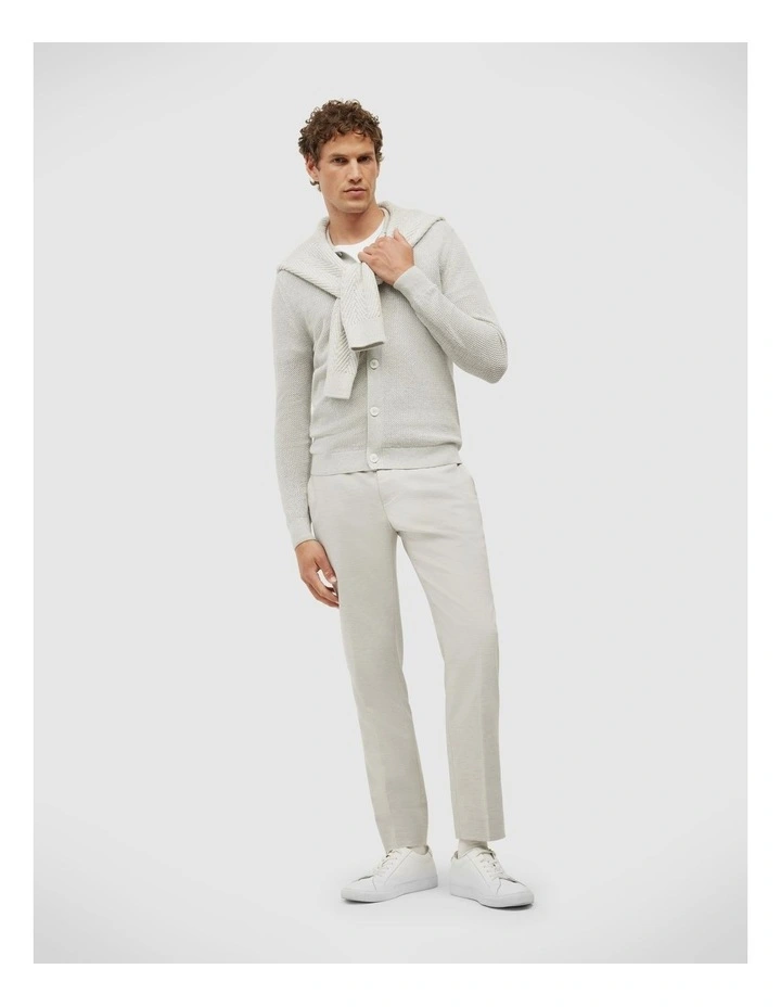 Blake Button Down Long Sleeve Knit in Grey Marle image 3
