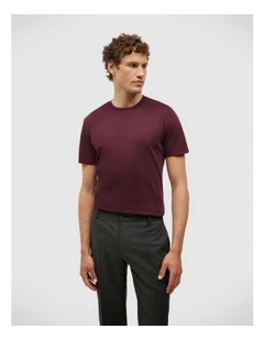 Slim Travel Tee in Burgundy