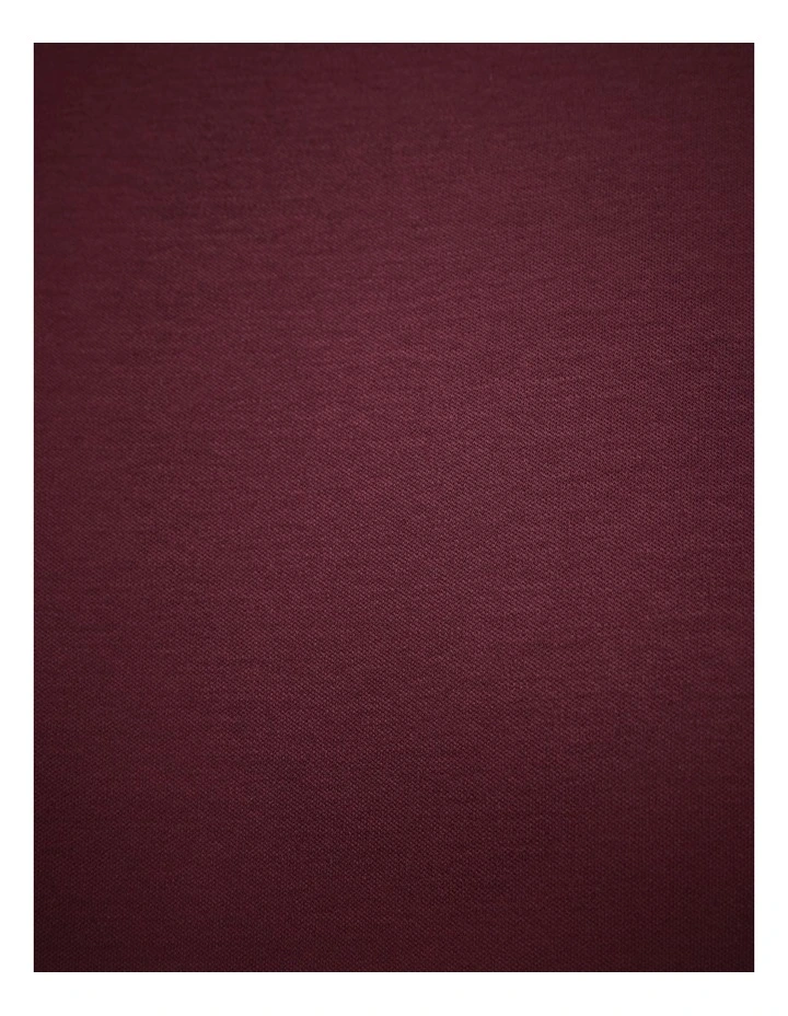 Slim Travel Tee in Burgundy image 6