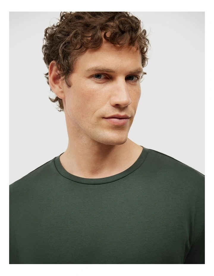 Slim Travel Tee in Forest image 4