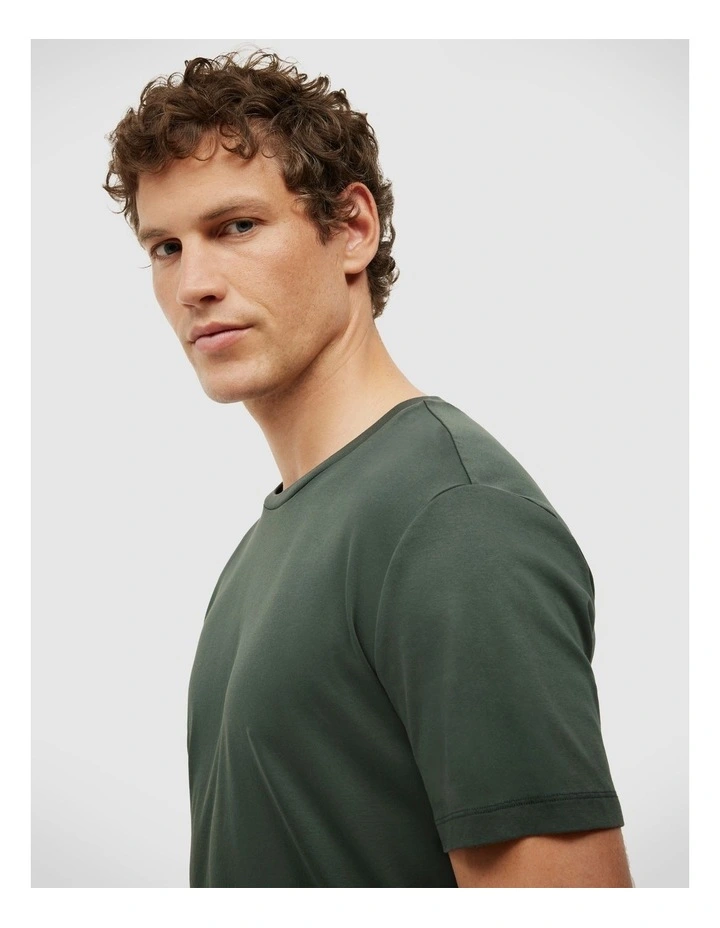 Slim Travel Tee in Forest image 5