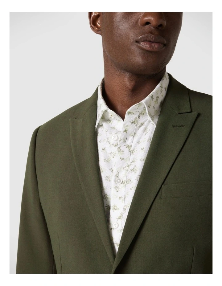 Tailored Jacket in Khaki image 4