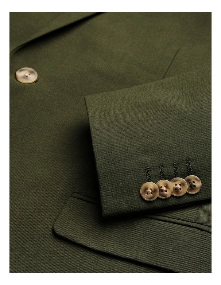 Tailored Jacket in Khaki image 6