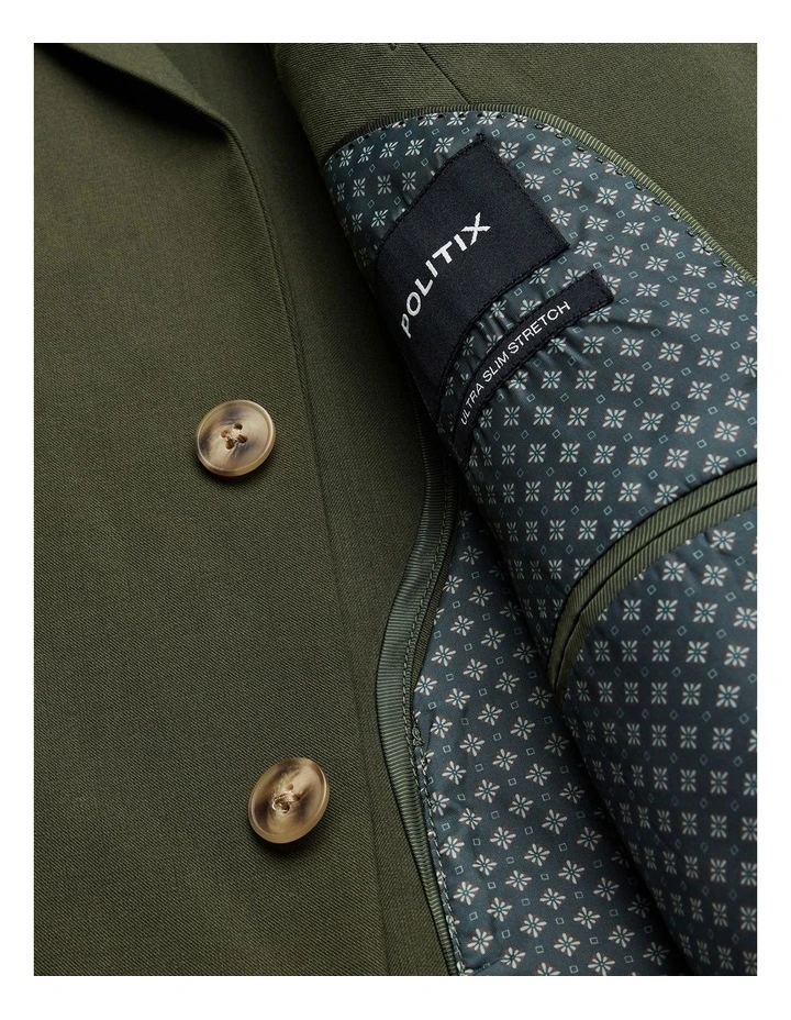 Tailored Jacket in Khaki image 7