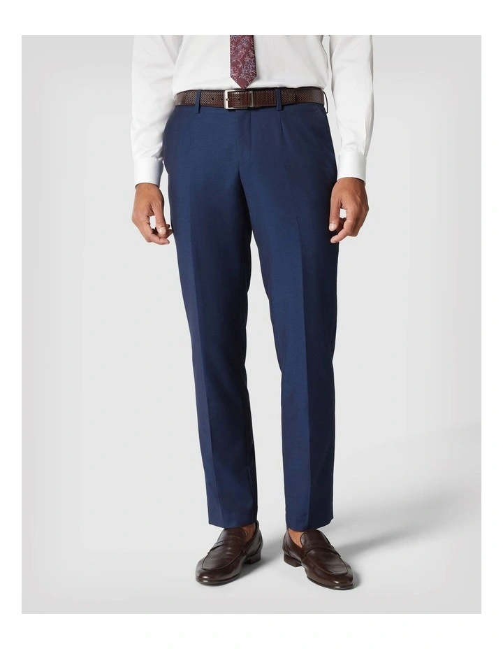 Regular Fit Two-tone Tailored Pant in New Navy image 1