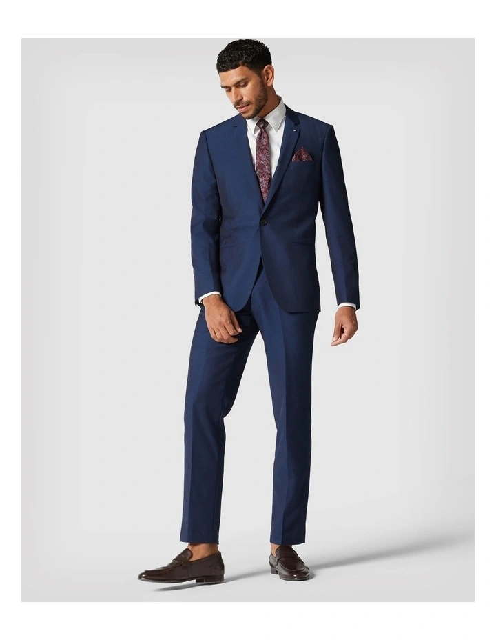 Regular Fit Two-tone Tailored Pant in New Navy image 2