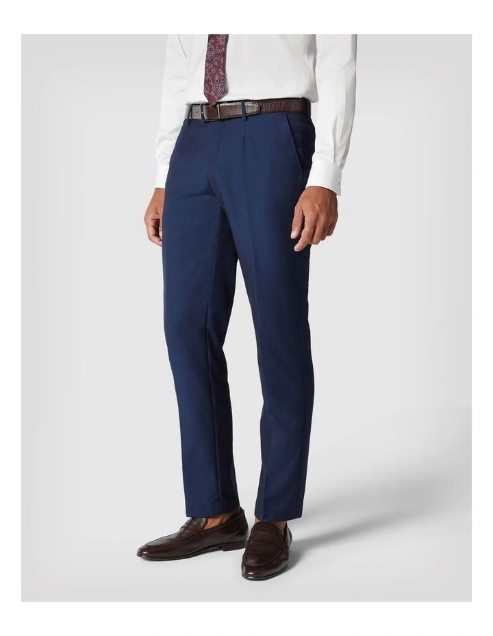 Regular Fit Two-tone Tailored Pant in New Navy image 3