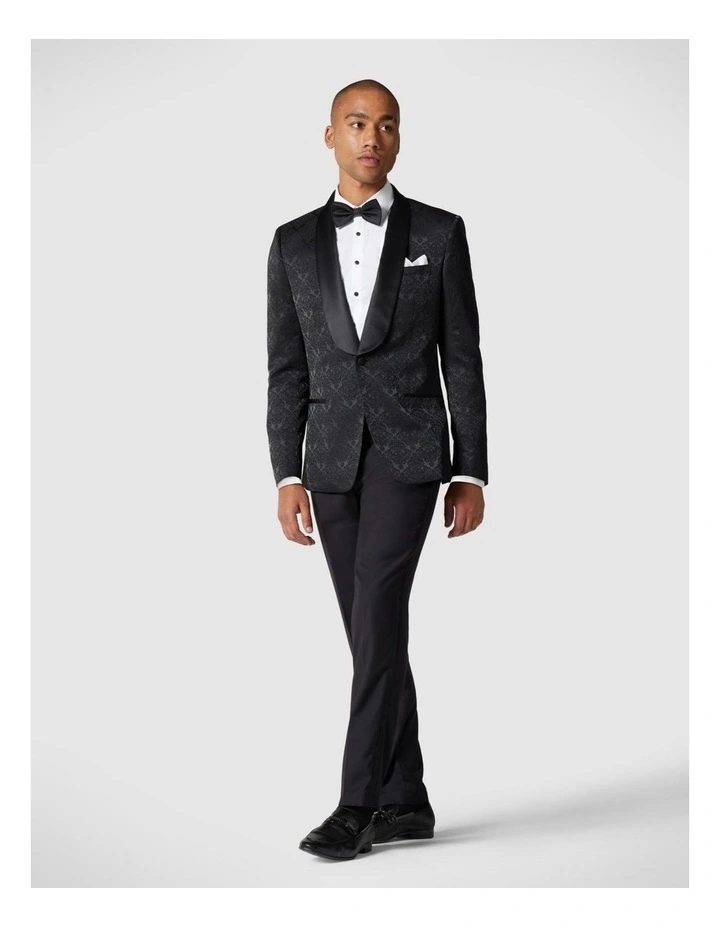 Black Tie Chintz Tailored Pant in Black Chintz image 2