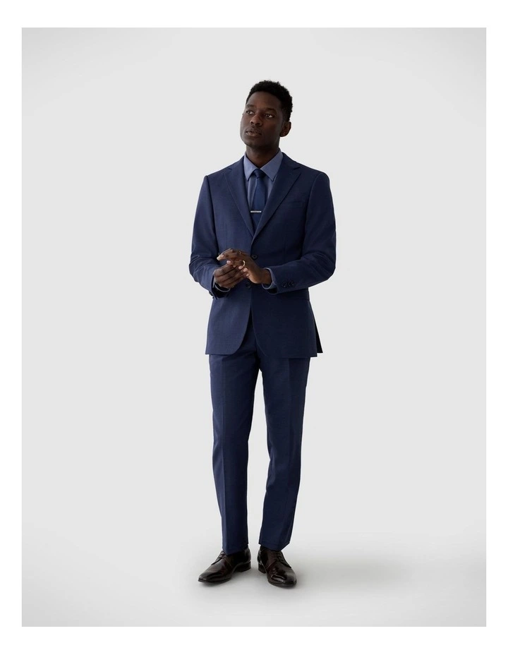 Regular Stretch Wool Blend Shirt in Steel Blue image 6