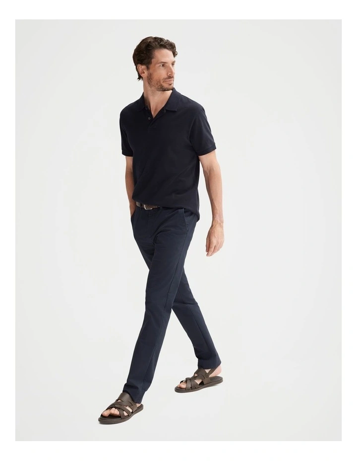 Classic Pique Polo in Navy image 1