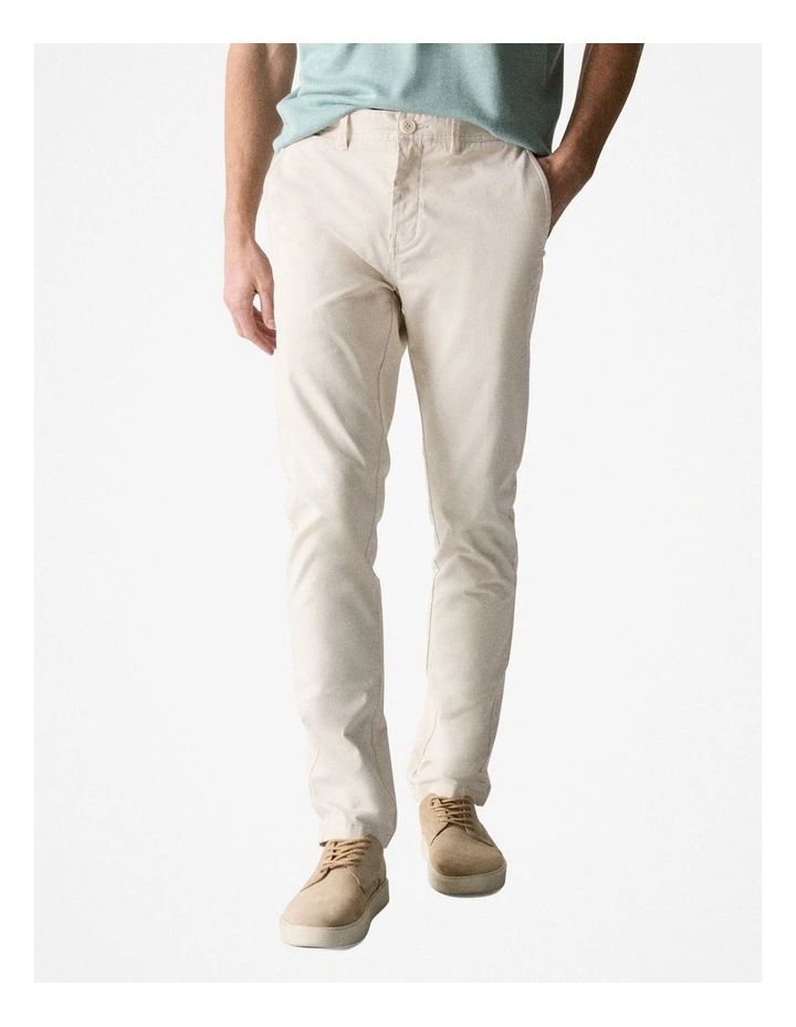 Regular Chino Pant in Chalk image 2