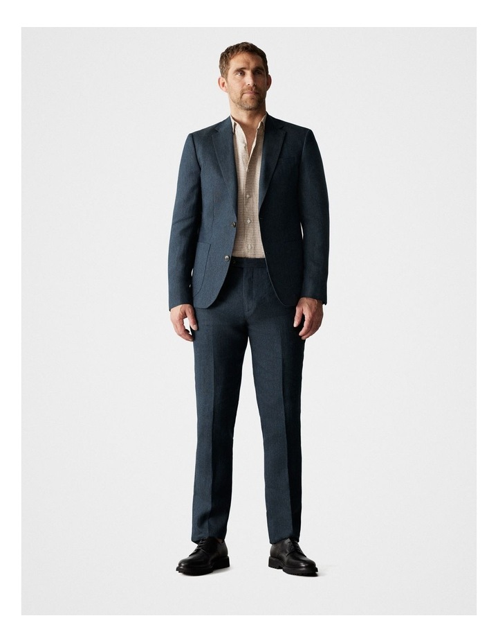 Regular Fit Irish Linen Pant in Navy