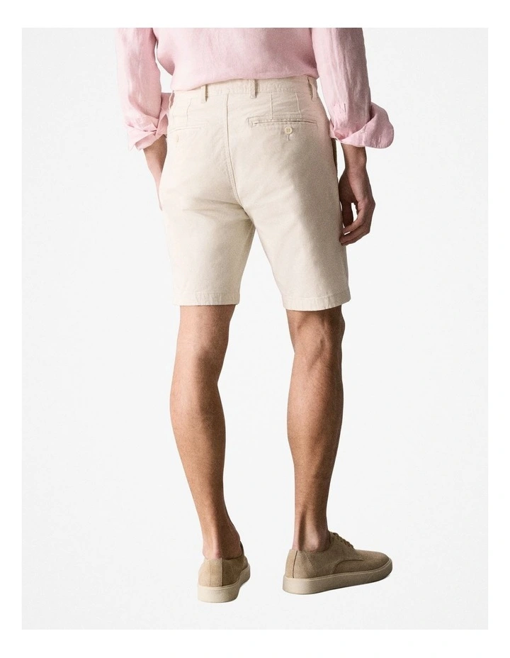Chino Short in Chalk image 3