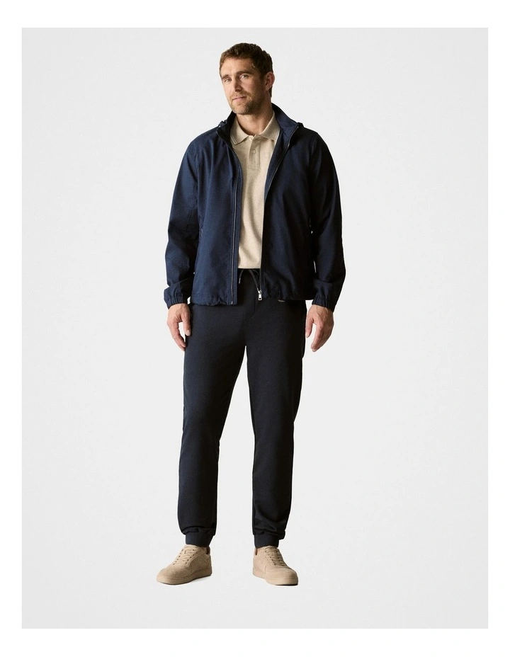 Cotton Blend Travel Jogger in Navy image 1