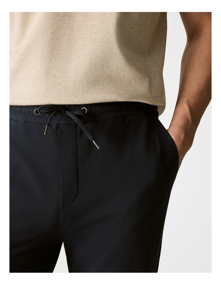 Cotton Blend Travel Jogger in Navy image 4