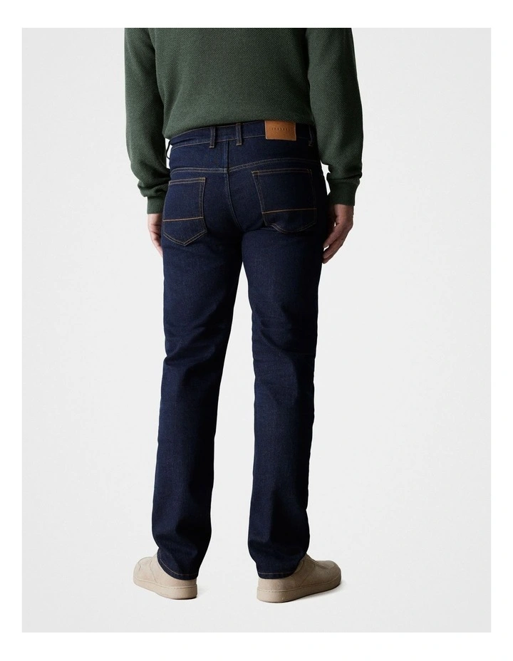 Regular Rinse Wash Jean in Dark Navy image 3