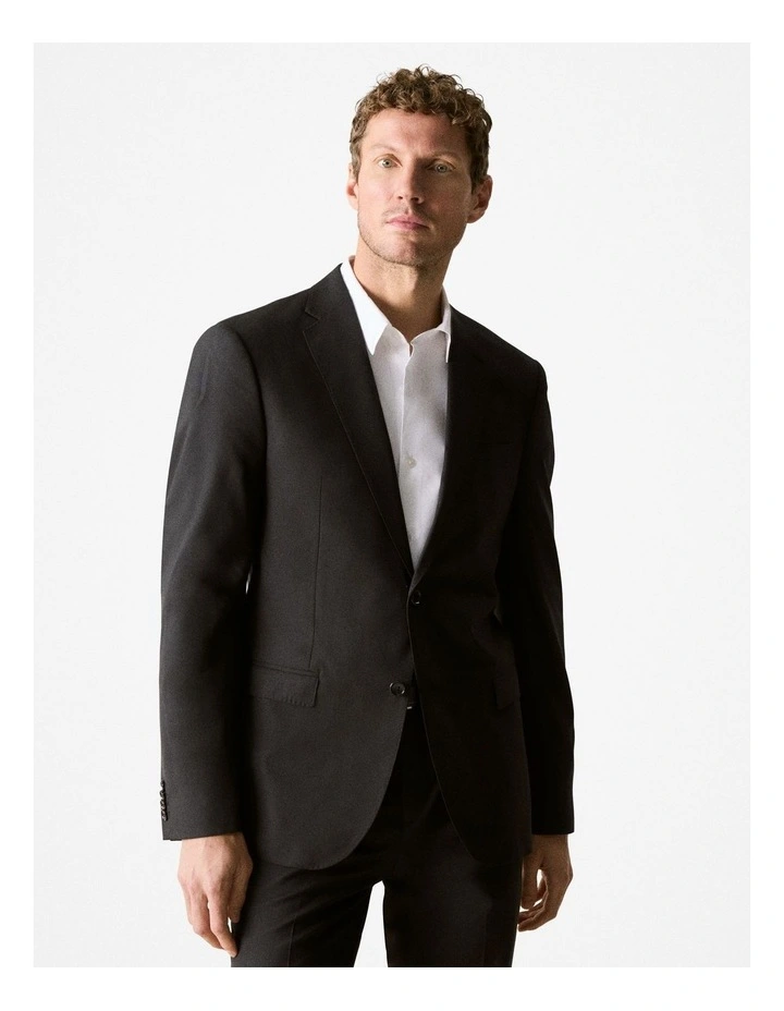 Italian Wool Ultimate Blazer in Black image 1