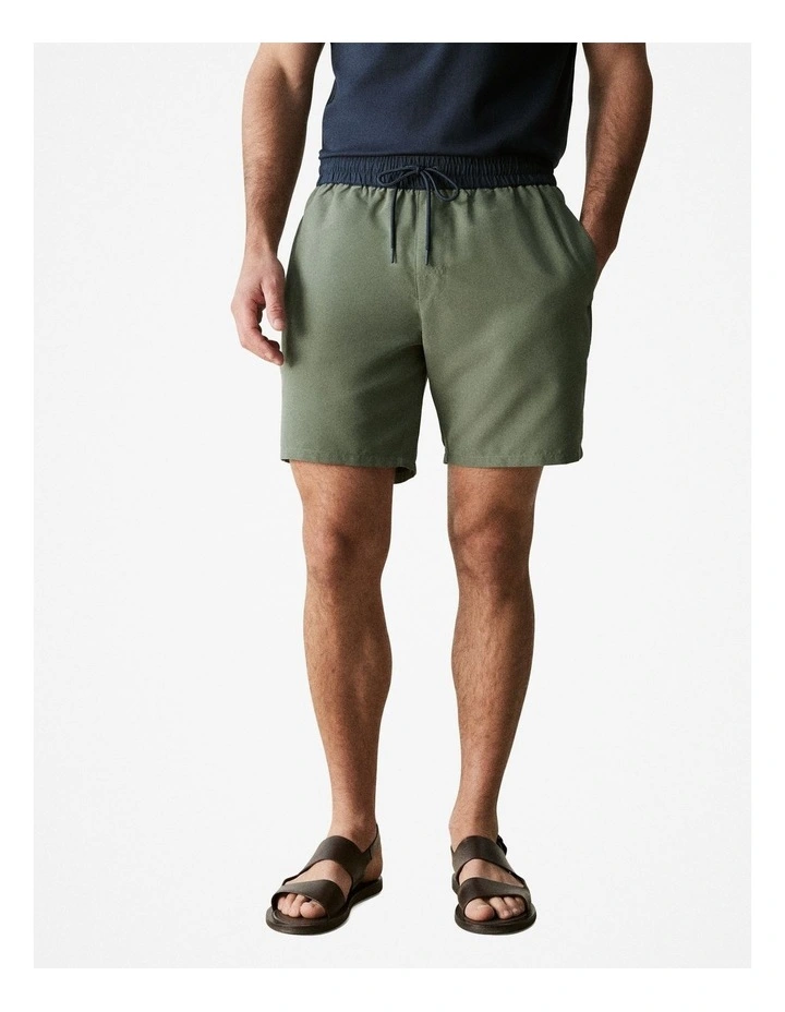 Essential Swim Short in Khaki Green image 2